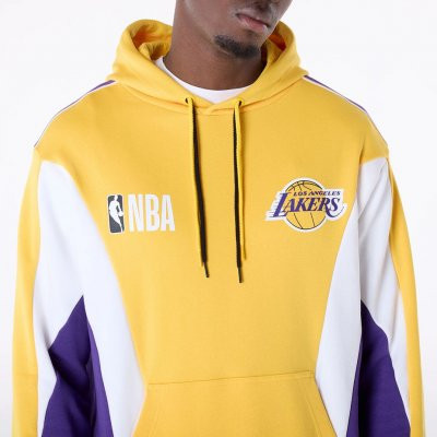 LA Lakers NBA Graphic Yellow Oversized kapucnis pulóver