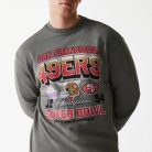 San Francisco 49ers NFL Washed Super Bowl Grey Oversized pulóver