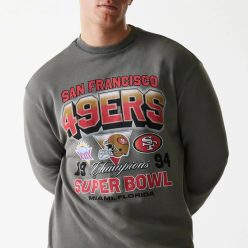   San Francisco 49ers NFL Washed Super Bowl Grey Oversized pulóver