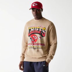   Kansas City Chiefs NFL Washed Super Bowl Beige Oversized pulóver
