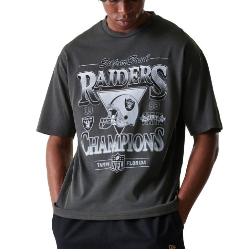 Las Vegas Raiders NFL Washed Super Bowl Oversized Póló