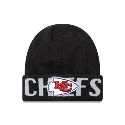 Kansas City Chiefs NFL Wordmark fekete kötött sapka