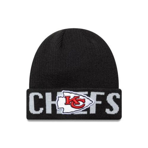 Kansas City Chiefs NFL Wordmark fekete kötött sapka