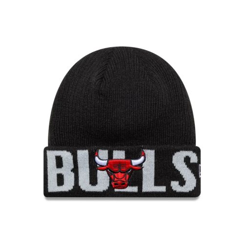 Chicago Bulls NBA Wordmark fekete kötött sapka