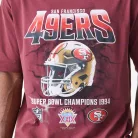 49ers NFL Washed Boxy Super Bowl Red Oversized Póló