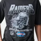 Las Vegas Raiders NFL Boxy Washed Super Bowl Oversized Póló