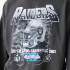 Las Vegas Raiders NFL Boxy Washed Super Bowl Grey Oversized pulóver