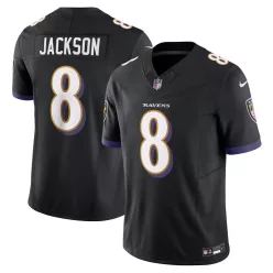   Lamar Jackson #8- Nike Secondary Alternate Game Jersey (Hivatalos Mez) - fekete