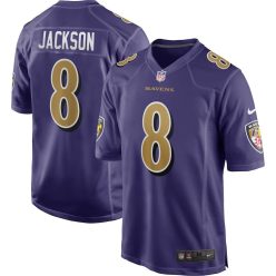   Lamar Jackson #8- Nike Secondary Alternate Game Jersey (Hivatalos Mez)