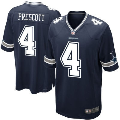 Dak Prescott  #4 Nike Game Team Colour Jersey( Eredeti mez)/Navy