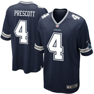 Dak Prescott #4 Nike Game Team Colour Jersey / Navy (Hivatalos Mez)