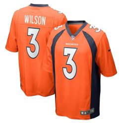   Russell Wilson #3 - Nike Game Team Colour Jersey / Narancs (Hivatalos Mez)