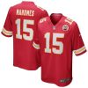 Patrick Mahomes #15 Nike Home Game Jersey( Eredeti mez)/Piros-Sárga