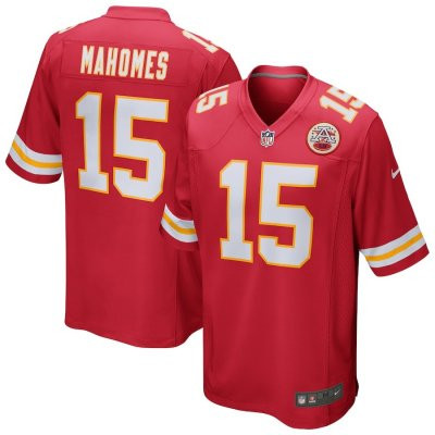 Patrick Mahomes #15 Nike Home Game Jersey /Piros-Sárga (Hivatalos Mez)