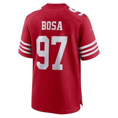 Nick Bosa 97- Nike Home Game Jersey / Piros (Hivatalos Mez)