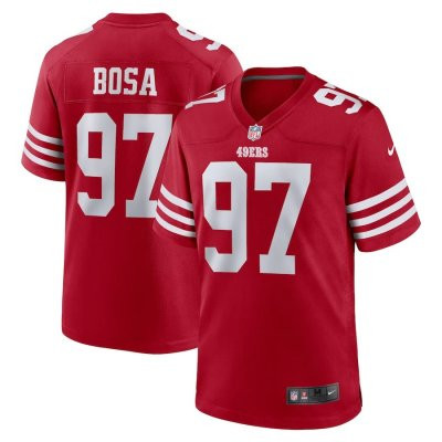 Nick Bosa 97- Nike Home Game Jersey / Piros (Hivatalos Mez)