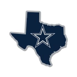 Dallas Cowboys - Állam alakú falikép fából
