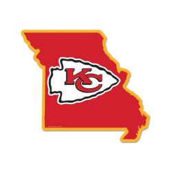 Kansas City Chiefs - Állam alakú falikép fából