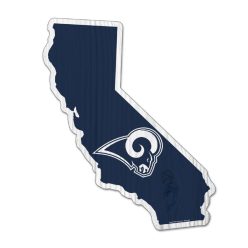 Los Angeles Rams - Állam alakú falikép fából