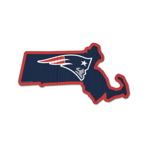 New England Patriots - Állam alakú falikép fából