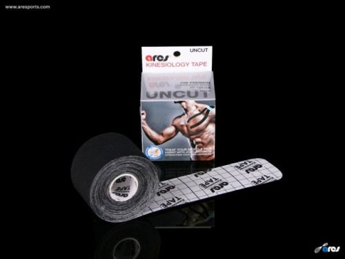 ARES Standard Kinesio Tape tapasz - FEKETE