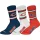 NFL Bears 3 darabos Crew zokni White/Orange/Navy