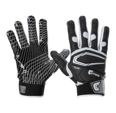 Cutters Game Day Padded Youth amerikai foci kesztyű - Fekete