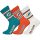 NFL Dolphins 3 darabos Crew zokni - Orange/White/Green