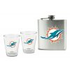 Dolphins fém flaska poharakkal (2db)