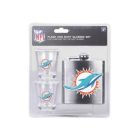 Fém flaska 2 db üvegpohárral