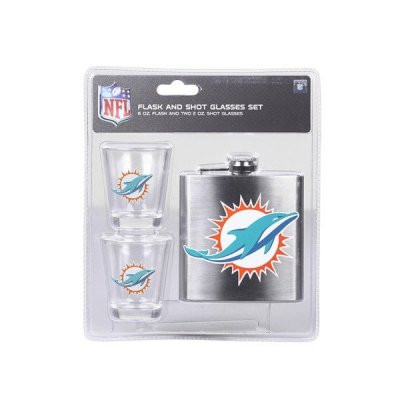 Fém flaska 2 db üvegpohárral