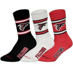 NFL Falcons 3 darabos Crew zokni - Red/White/Black