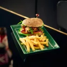 40YARDS amerikai futball játékpálya tányér / Kerámia tálca