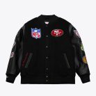 NFL BLACK OUT COLLECTION VARSITY JACKET - Mitchell & Ness - San Francisco 49ers kabát