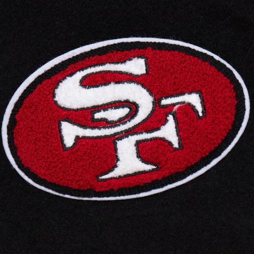NFL BLACK OUT COLLECTION VARSITY JACKET - Mitchell & Ness - San Francisco 49ers kabát