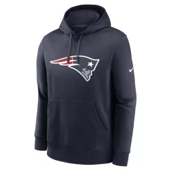 New England Patriots Nike Club Logo Hoodie kapucnis pulóver