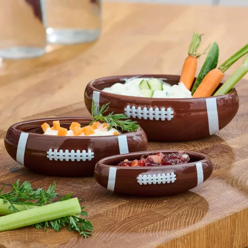 40YARDS amerikai futball Snack Tálkák (3 darab: 16, 13, 10 cm)