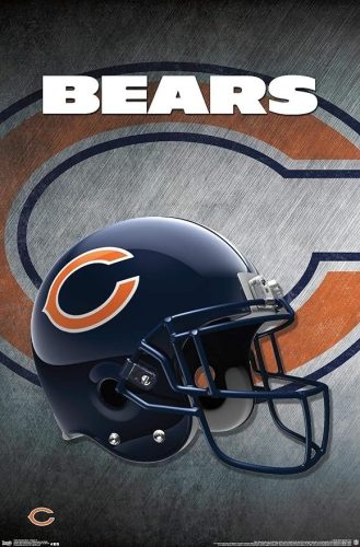 Chicago Bears Helmet Poszter
