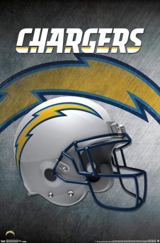 Los Angeles Chargers Helmet Poszter