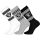 NFL Raiders 3 darabos Crew zokni - White/Grey/Black