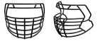 Riddell S2BDC-HT-LW fekete sisakrács