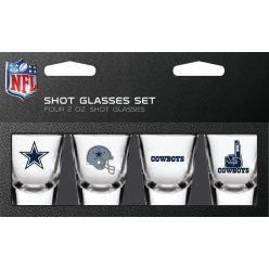 Cowboys 4db-os tip pohár készlet