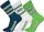 NFL Seahawks 3pk Crew Socks-Navy/White/Green