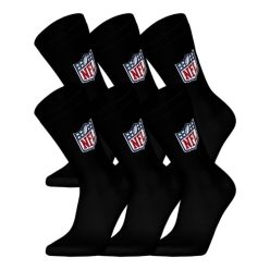 NFL Shield 3 darabos Crew zokni - Fekete