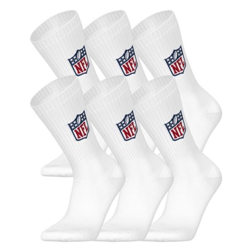 NFL Shield 3 darabos Crew zokni - Fehér
