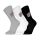 NFL Shield 3pk Crew Socks-Grey/White/Black