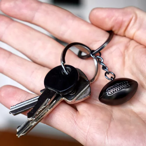 40YARDS 3D fém kulcstartó - futball labda