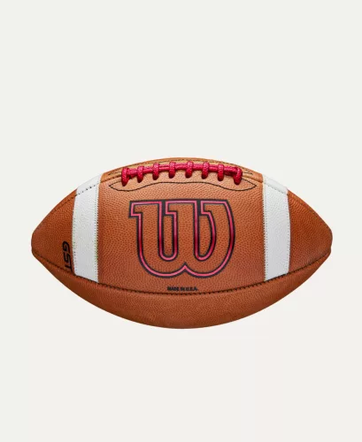 Wilson GST - Bőr amerikai foci meccslabda - piros